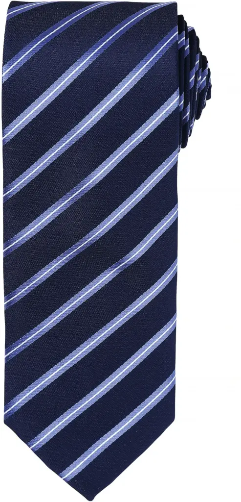 Stropdas "Sports Stripe", navy / royal blue — productfoto 5