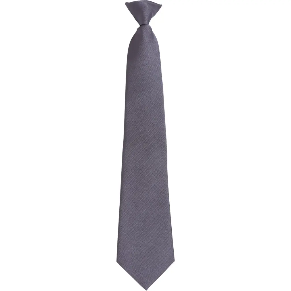 PS_PR785_GREY - Hidalgo-werbeartikel "Colours" Stropdas met clip, grey — productfoto 5