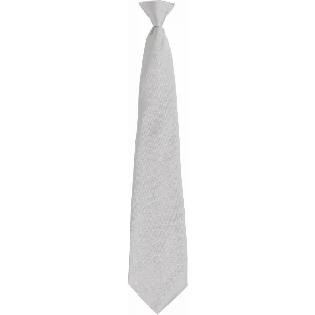 PS_PR785_SILVER - Hidalgo-werbeartikel "Colours" Stropdas met clip, silver — productfoto 8