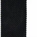 Smalle gebreide stropdas, black — productfoto 2
