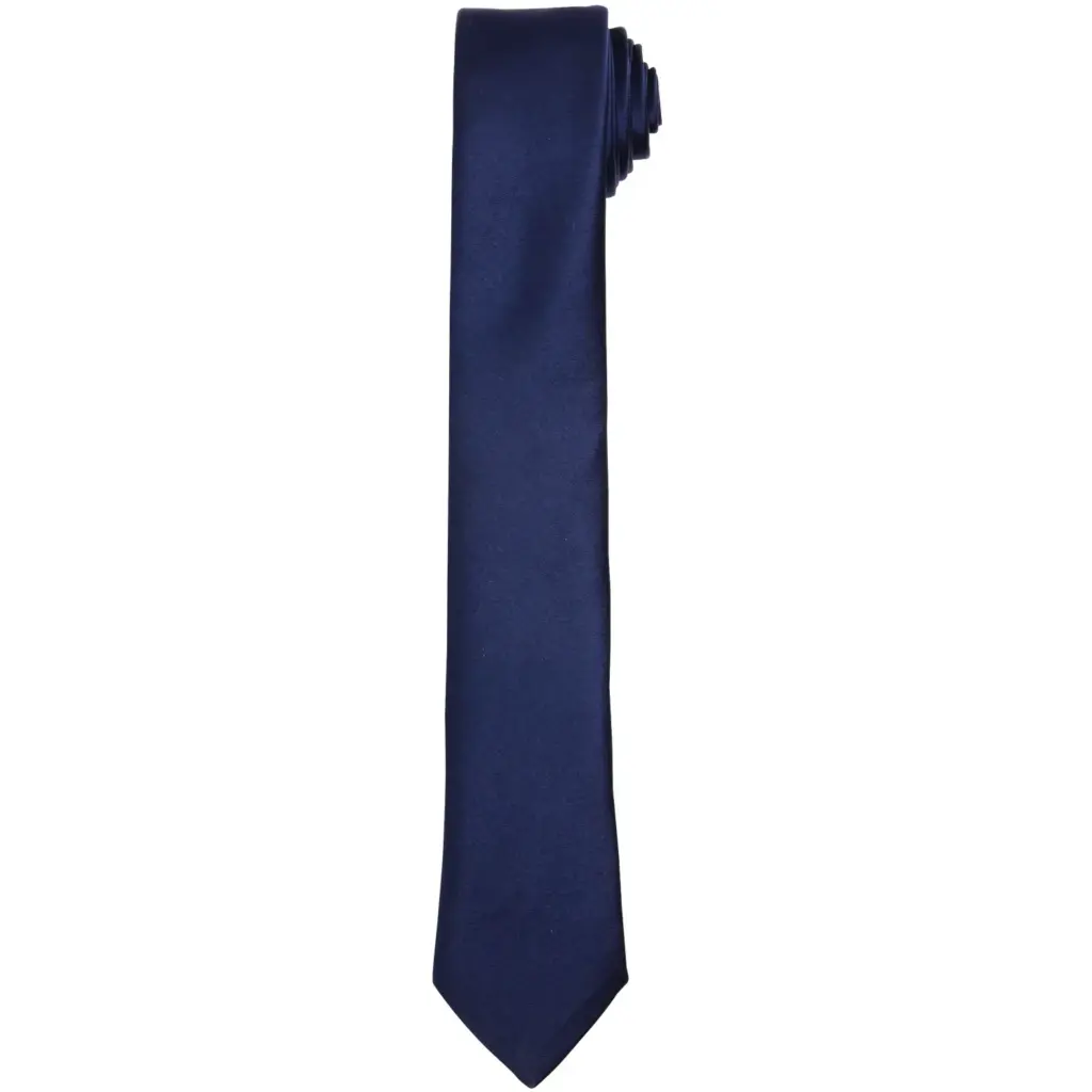 PS_PR793_NAVY - Hidalgo-werbeartikel Smalle stropdas, navy — productfoto 5