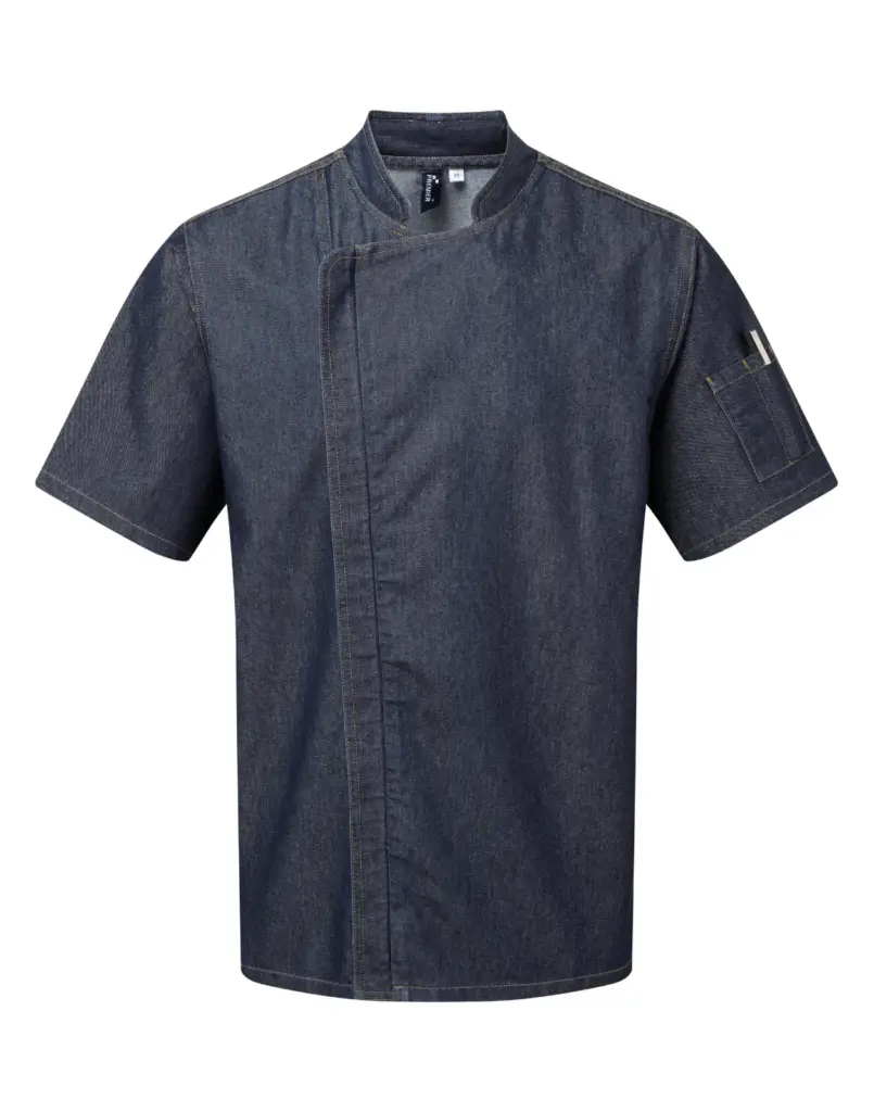 PS_PR906_INDIGODENIM - Hidalgo-werbeartikel Koksjasje “Zip close”, indigo denim — productfoto 3