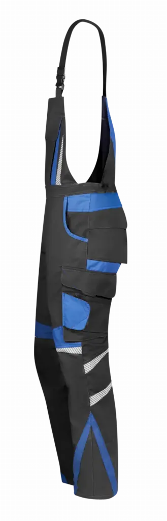 Werkoverall heren, anthracite / blue