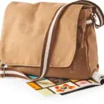 Vintage canvas schoudertas — productfoto 2