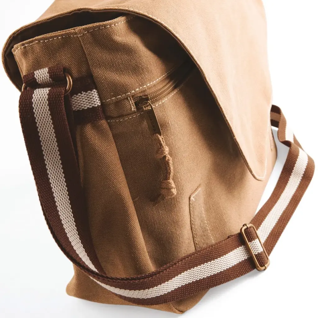 QD610-3_2017 - Hidalgo-werbeartikel Vintage canvas schoudertas — productfoto 3