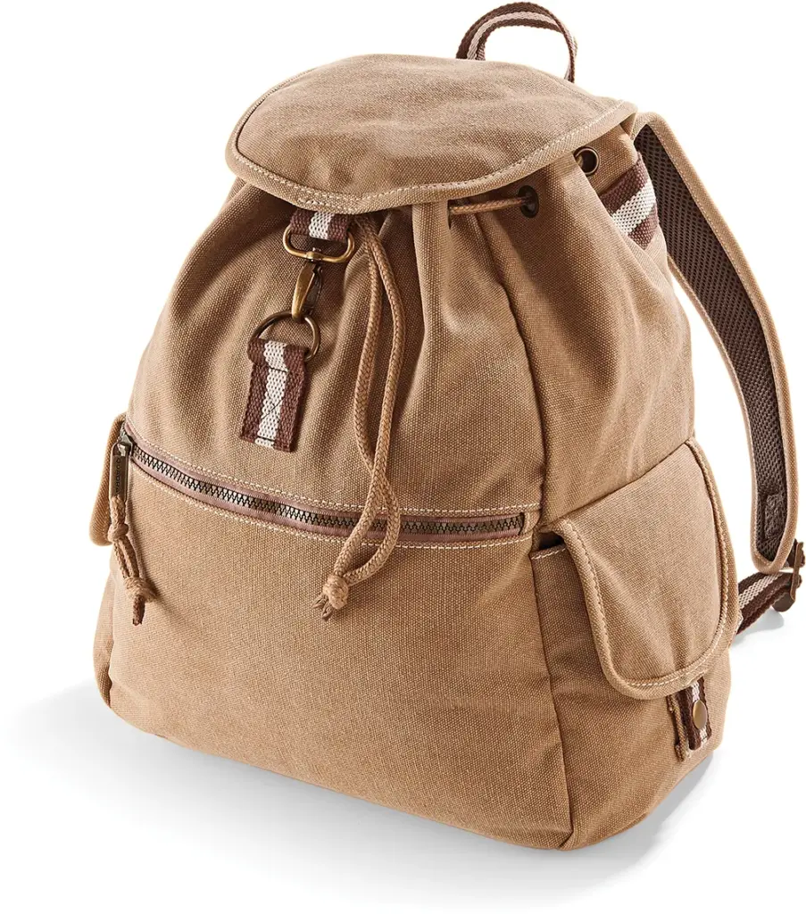PS_QD612_SAHARA - Hidalgo Vintage canvas rugzak, sahara — productfoto 5