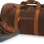 Vintage canvas weekendtas — productfoto 4