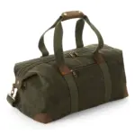 PS_QD650-FS_OLIVEGREEN - Hidalgo-werbeartikel Vintage canvas reistas, olive green — productfoto 6