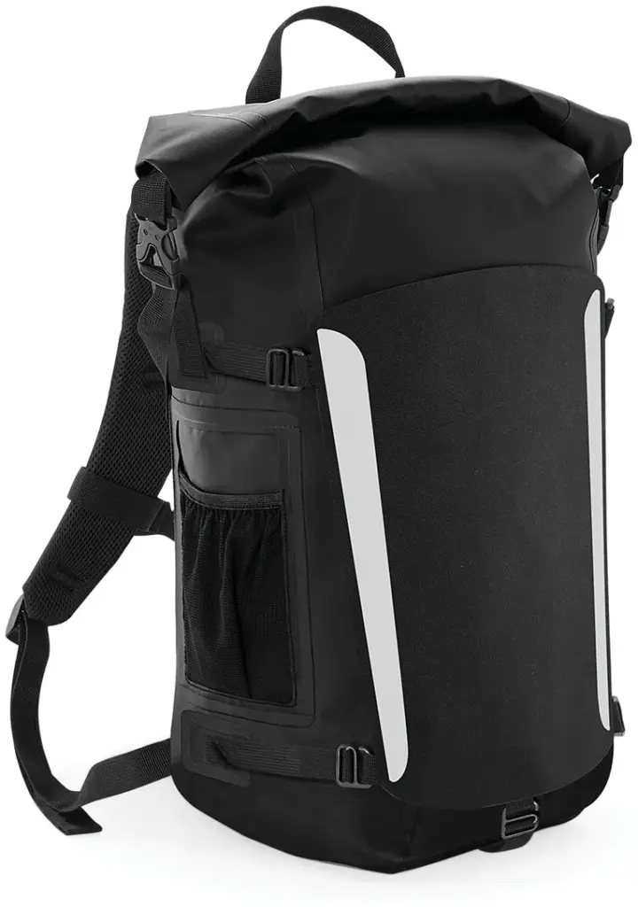 PS_QX625-FS_BLACK-BLACK - Hidalgo SLX® 25 Liter Waterproof rugzak, black / black — productfoto 5