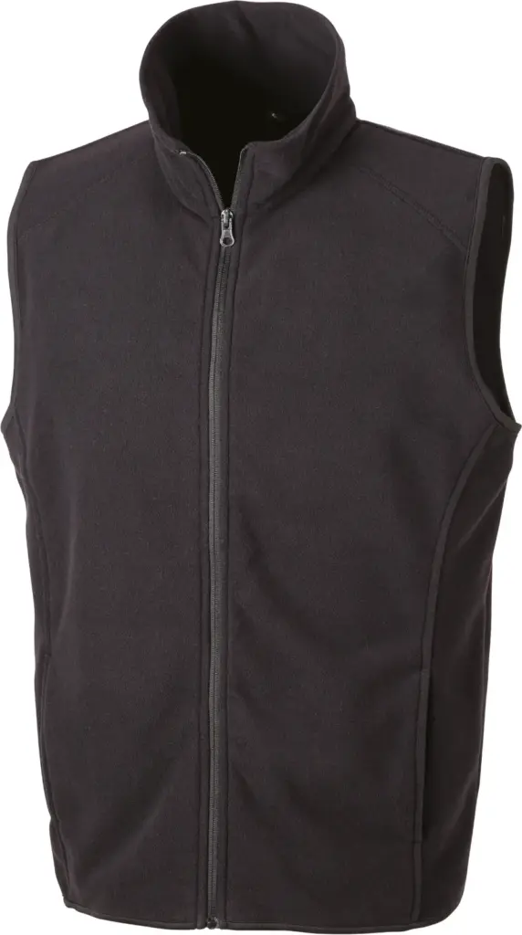 Micro fleece gilet, black — productfoto 5