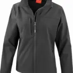 Ladies Classic Softshell Jacket, black — productfoto 2