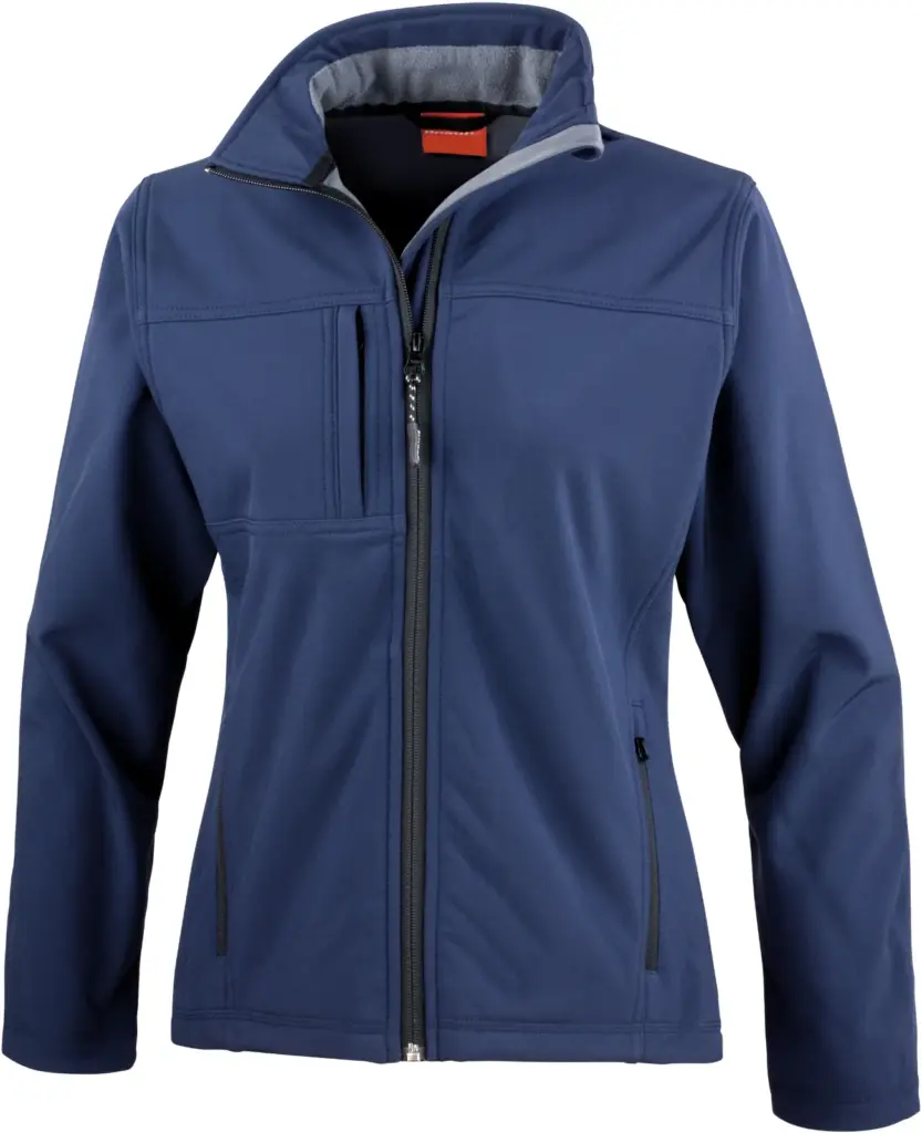PS_R121F_NAVY - Hidalgo-werbeartikel Ladies Classic Softshell Jacket, navy — productfoto 5