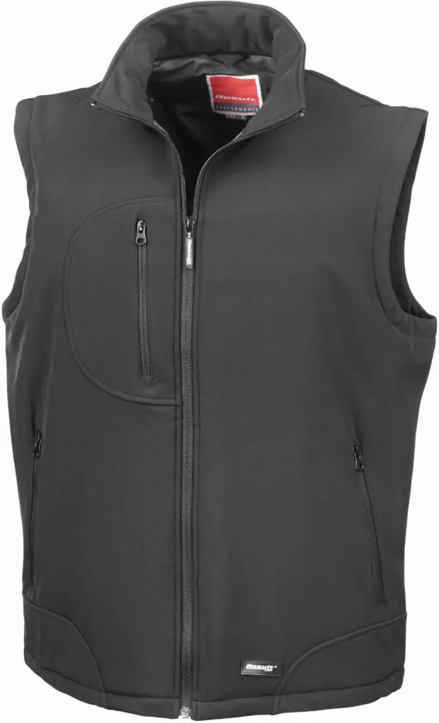 Softshell Bodywarmer, black — productfoto 2
