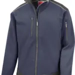 Softshell workwear jacket in ripstop Cordura®, navy / black — productfoto 4