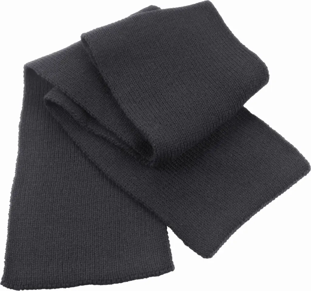 Klassieke dikke gerbreide sjaal, charcoal — productfoto 4