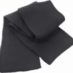 Klassieke dikke gerbreide sjaal, charcoal — productfoto 4