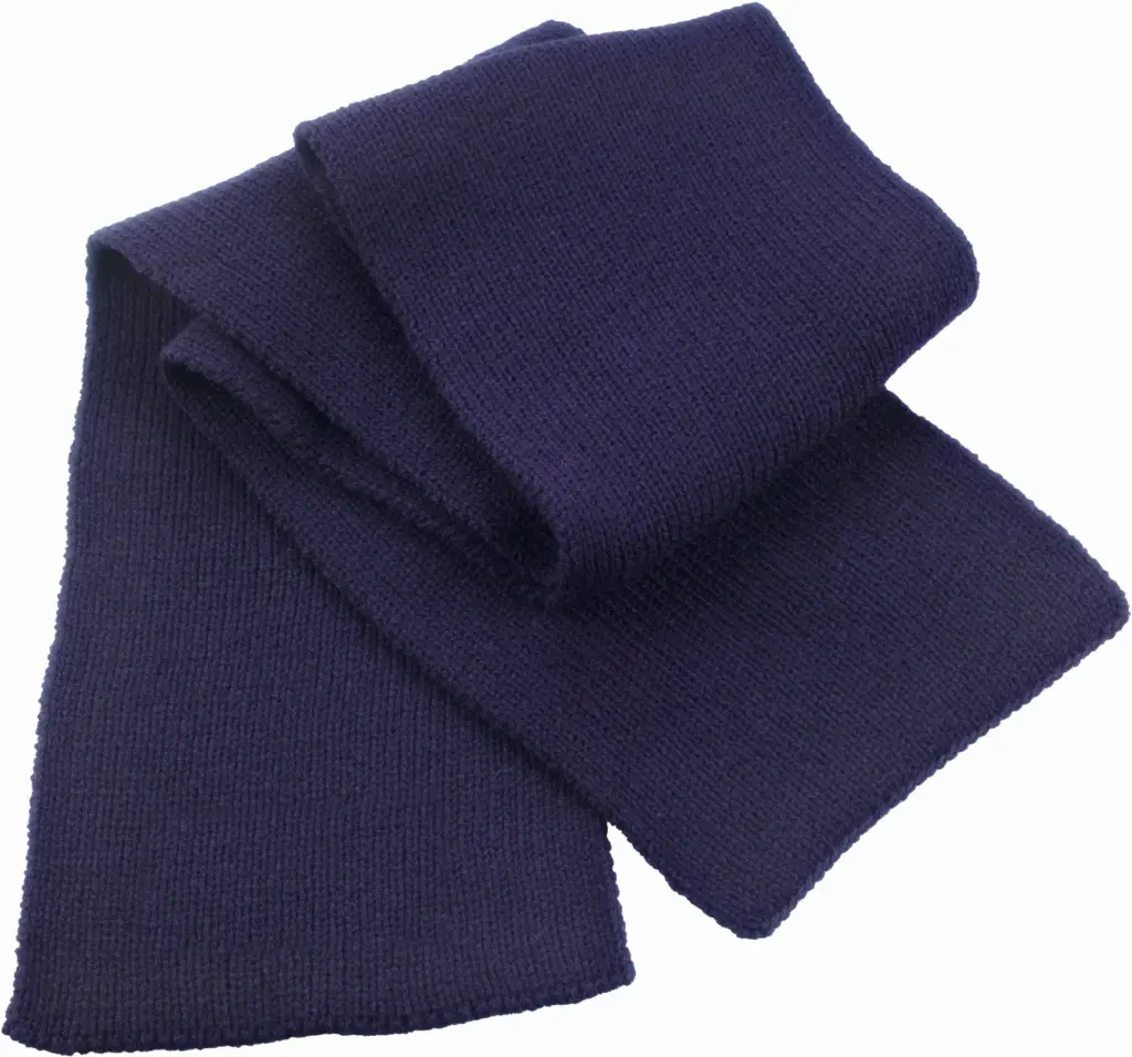 Klassieke dikke gerbreide sjaal, navy — productfoto 5