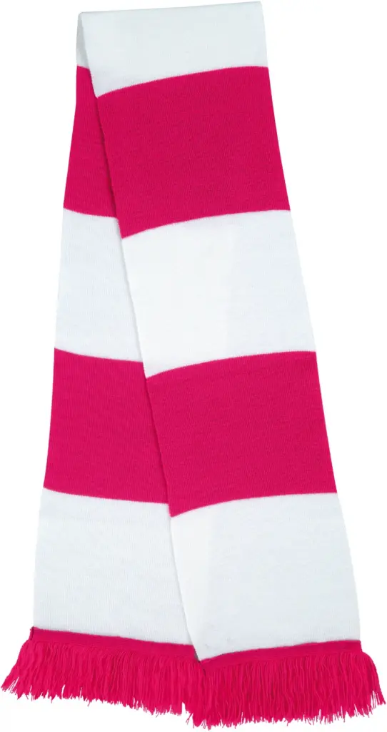 Sjaal "team", fuchsia / white — productfoto 5