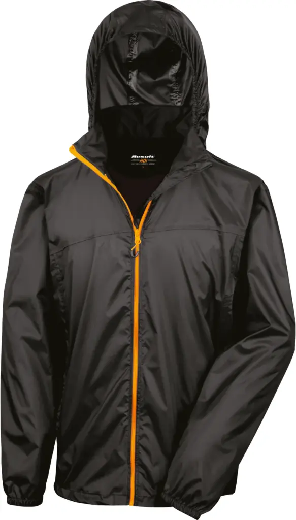 Hdi Quest Lichtgewicht opvouwbaar jasje, black / orange — productfoto 5
