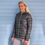 R194F-2_2023 - Hidalgo-werbeartikel Womens Snow Bird jack met capuchon