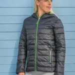 Womens Snow Bird jack met capuchon — productfoto 2