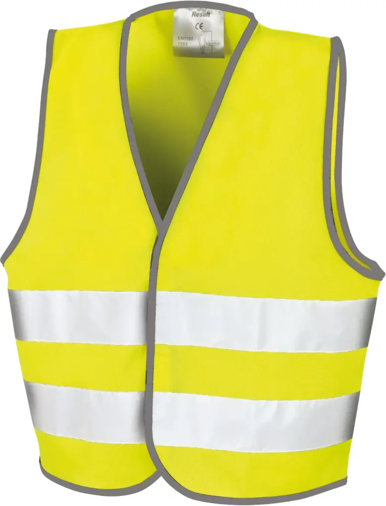 Core Junior Veiligheidshesje, fluorescent yellow — productfoto 4