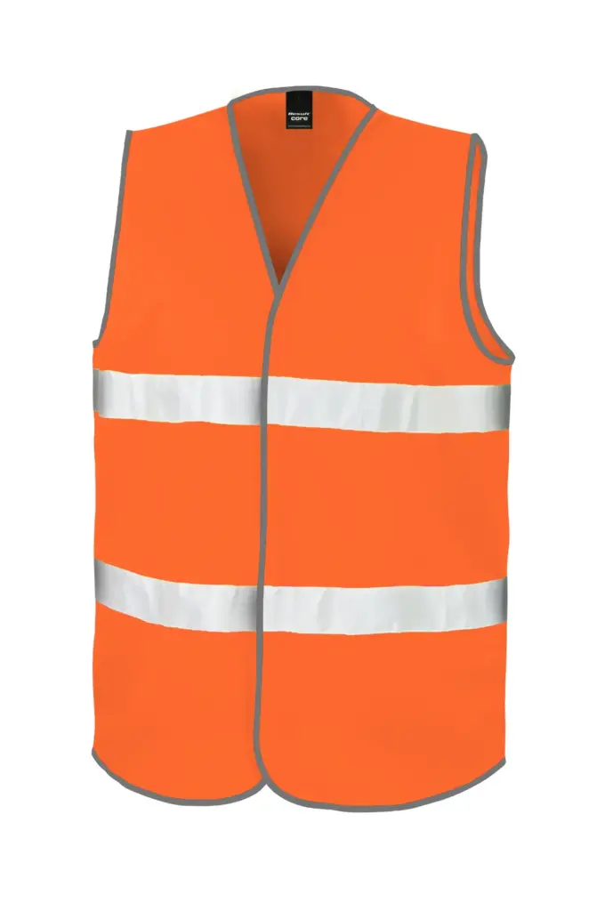 Hi-viz Motorist veiligheidshesje, fluorescent orange — productfoto 3