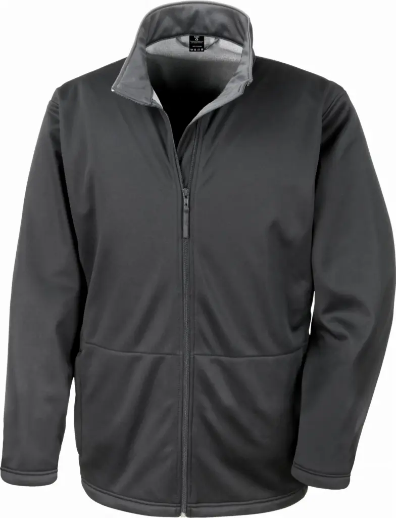 Mens Softshell Jacket, black — productfoto 2