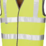 Safety Hi-vis veiligheidshesje, fluorescent yellow — productfoto 3