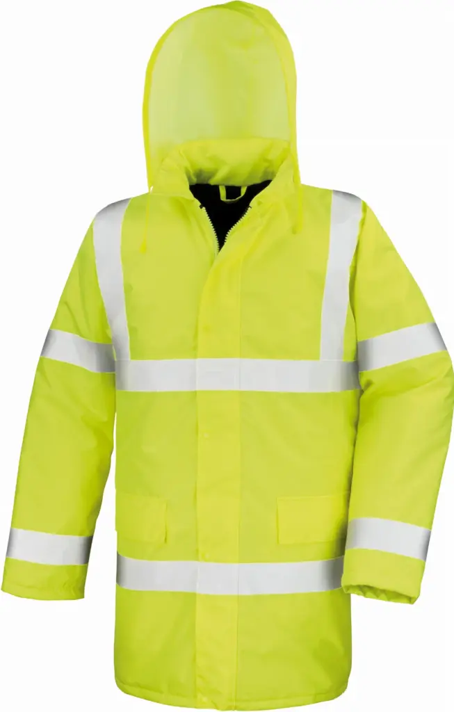 Hi-Vis Motorway Parka, fluorescent yellow — productfoto 2