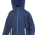 Kids Tx Performance Softshell met capuchon, navy / royal blue — productfoto 5