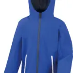Kids Tx Performance Softshell met capuchon, royal blue / navy — productfoto 9