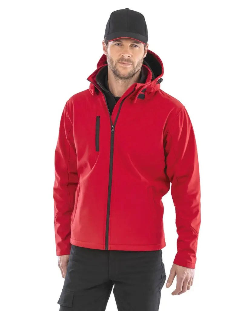 R230M-2_2025 - Hidalgo-werbeartikel Core Tx Performance Hooded Soft Shell Jacket — productfoto 2