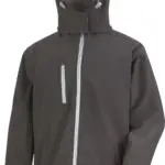 Core Tx Performance Hooded Soft Shell Jacket, black / grey — productfoto 3