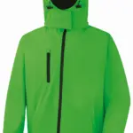 PS_R230M_VIVIDGREEN-BLACK - Hidalgo-werbeartikel Core Tx Performance Hooded Soft Shell Jacket, vivid green / black — productfoto 6