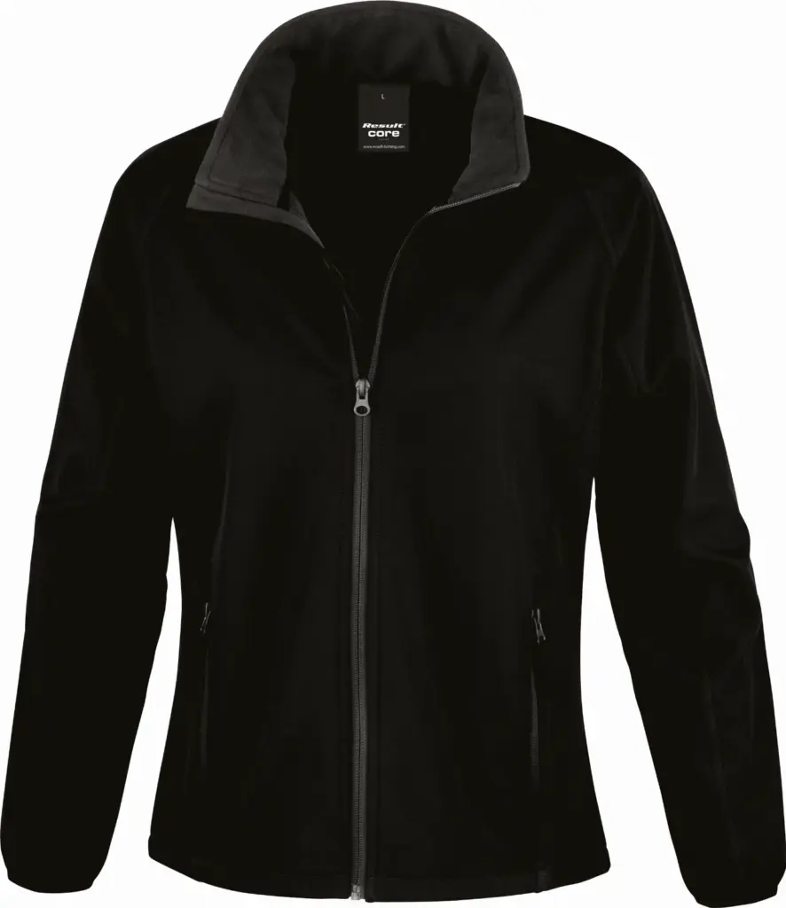 Core Ladies Printable Soft Shell, black / black — productfoto 3