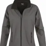 Core Ladies Printable Soft Shell, charcoal / black — productfoto 5