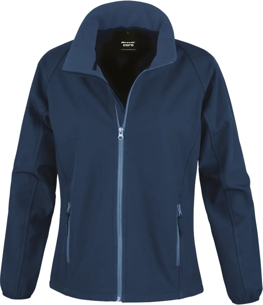 Core Ladies Printable Soft Shell, navy / navy — productfoto 6