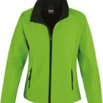 Core Ladies Printable Soft Shell, vivid green / black — productfoto 10