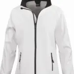 Core Ladies Printable Soft Shell, white / black — productfoto 11