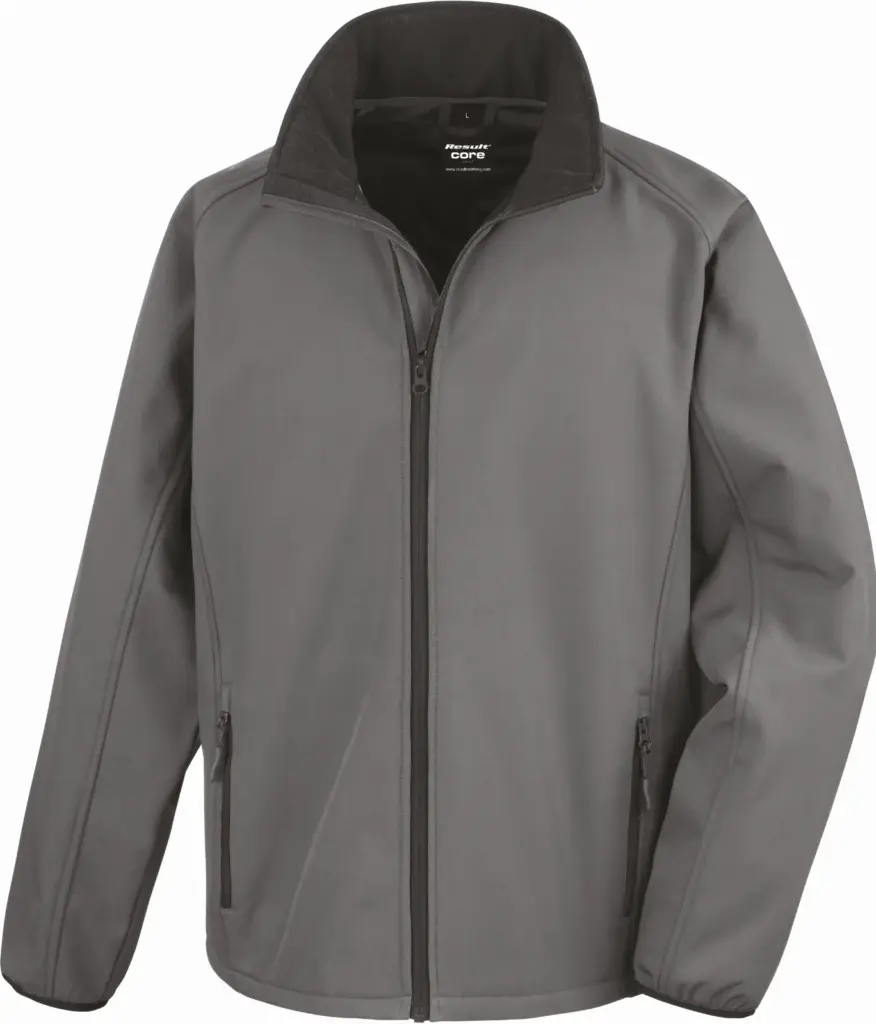 PS_R231M_CHARCOAL-BLACK - Hidalgo-werbeartikel Core Printable Soft Shell, charcoal / black — productfoto 7