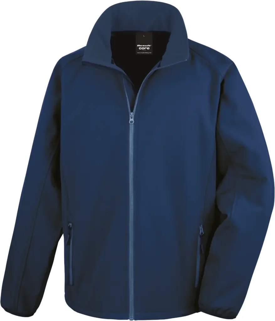 PS_R231M_NAVY-NAVY - Hidalgo-werbeartikel Core Printable Soft Shell, navy / navy — productfoto 8