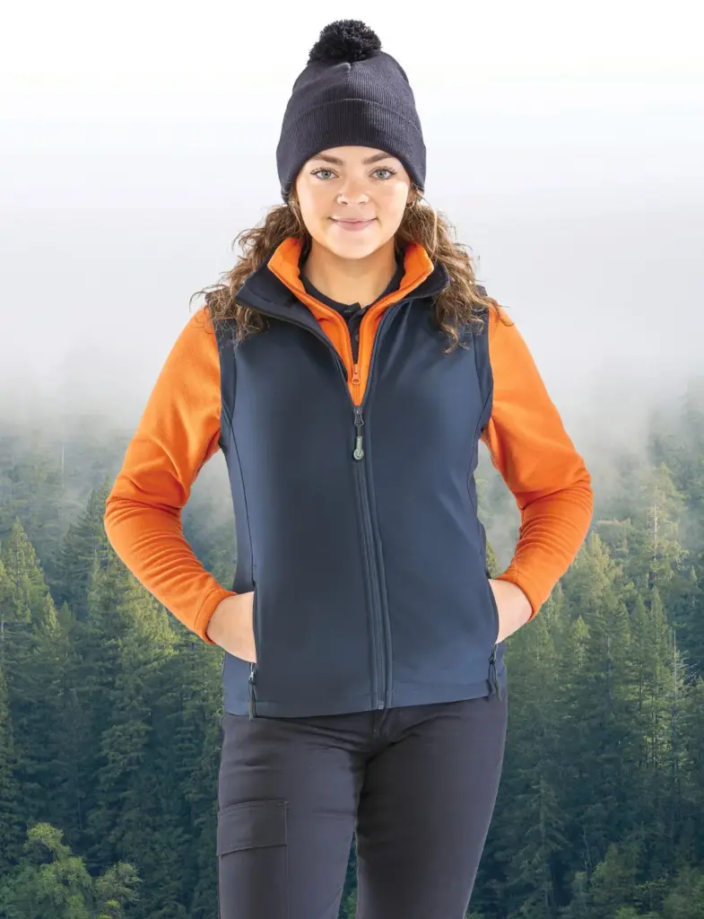 R232F_2025 - Hidalgo-werbeartikel Core Ladies Printable Softshell Bodywarmer — productfoto 3