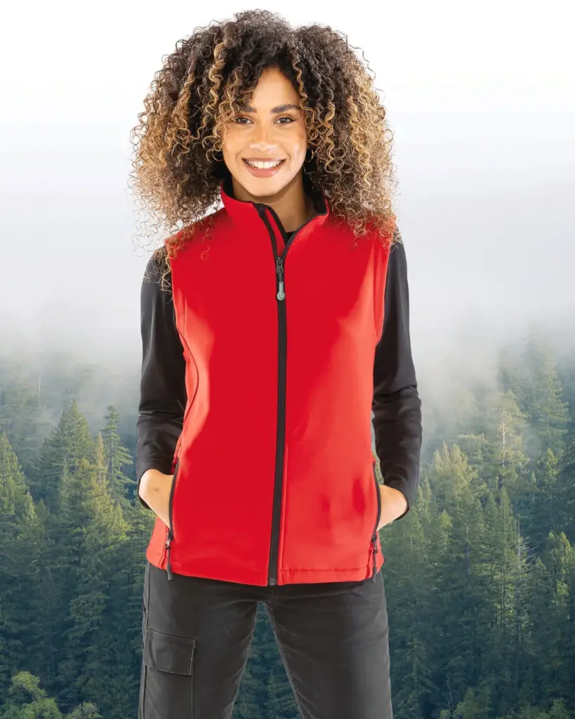 R232F-2_2025 - Hidalgo-werbeartikel Core Ladies Printable Softshell Bodywarmer — productfoto 4