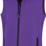 PS_R232F_PURPLE-BLACK - Hidalgo-werbeartikel Core Ladies Printable Softshell Bodywarmer, purple / black — productfoto 10
