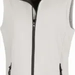 PS_R232F_WHITE-BLACK - Hidalgo-werbeartikel Core Ladies Printable Softshell Bodywarmer, white / black — productfoto 13