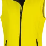 PS_R232F_YELLOW-BLACK - Hidalgo-werbeartikel Core Ladies Printable Softshell Bodywarmer, yellow / black — productfoto 14