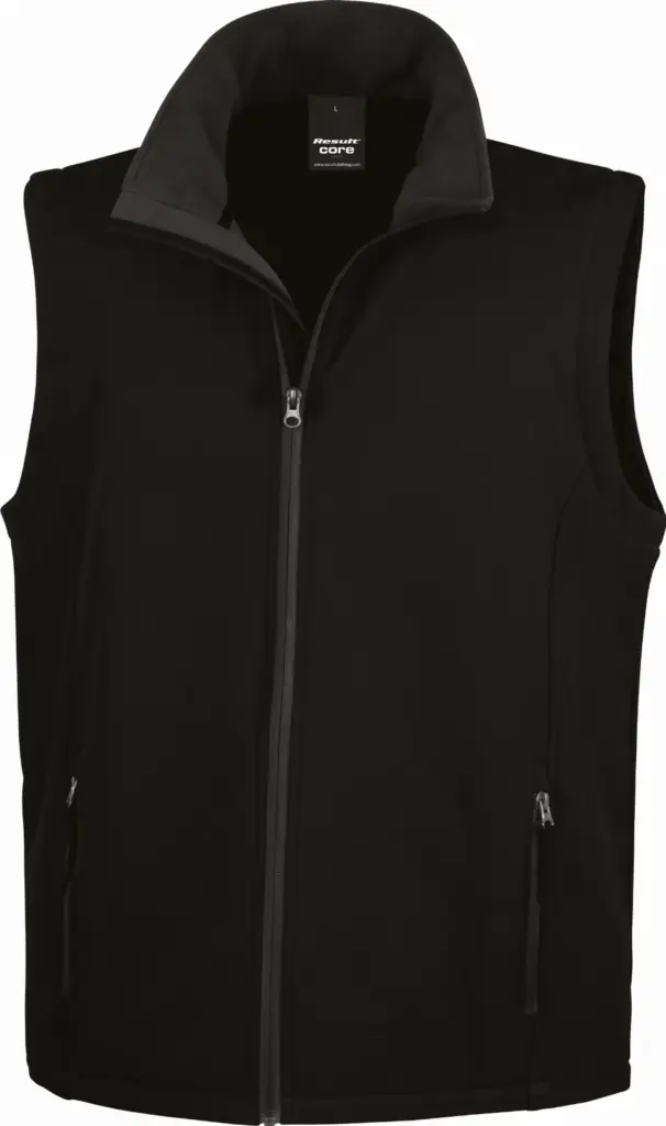 Core Printable Softshell Bodywarmer, black / black — productfoto 4