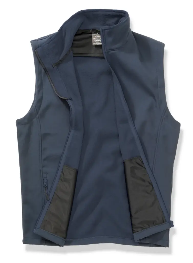 Core Printable Softshell Bodywarmer, navy / navy — productfoto 8