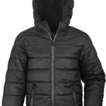 Gewatteerd kinderjack, black — productfoto 2